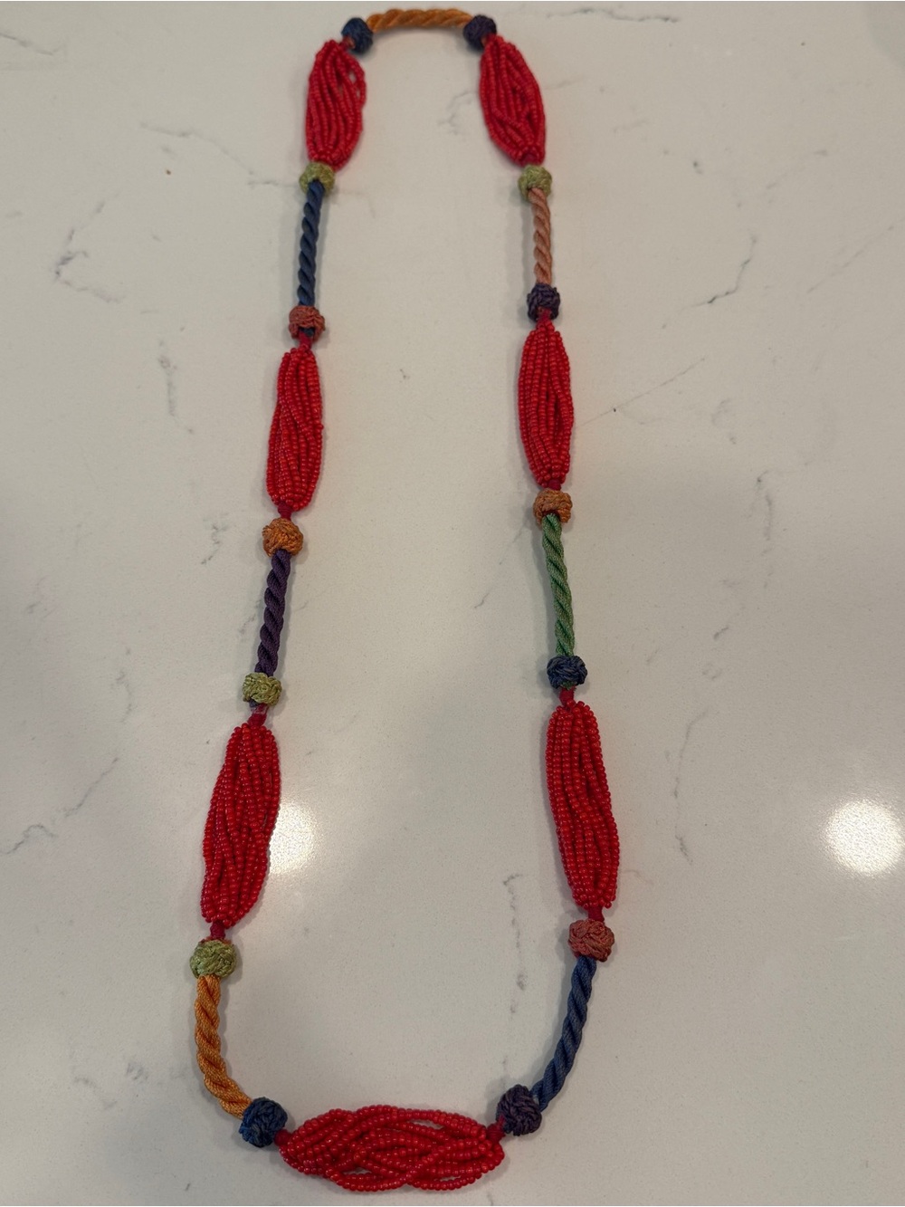 Multi-Color Beaded Necklace